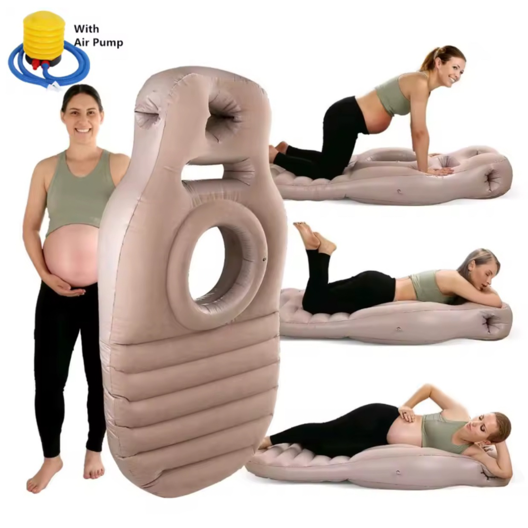 ComfortBloom Almohada Inflable Para Embarazadas