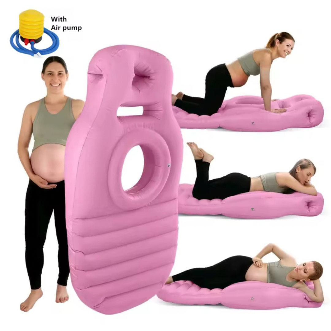 ComfortBloom Almohada Inflable Para Embarazadas