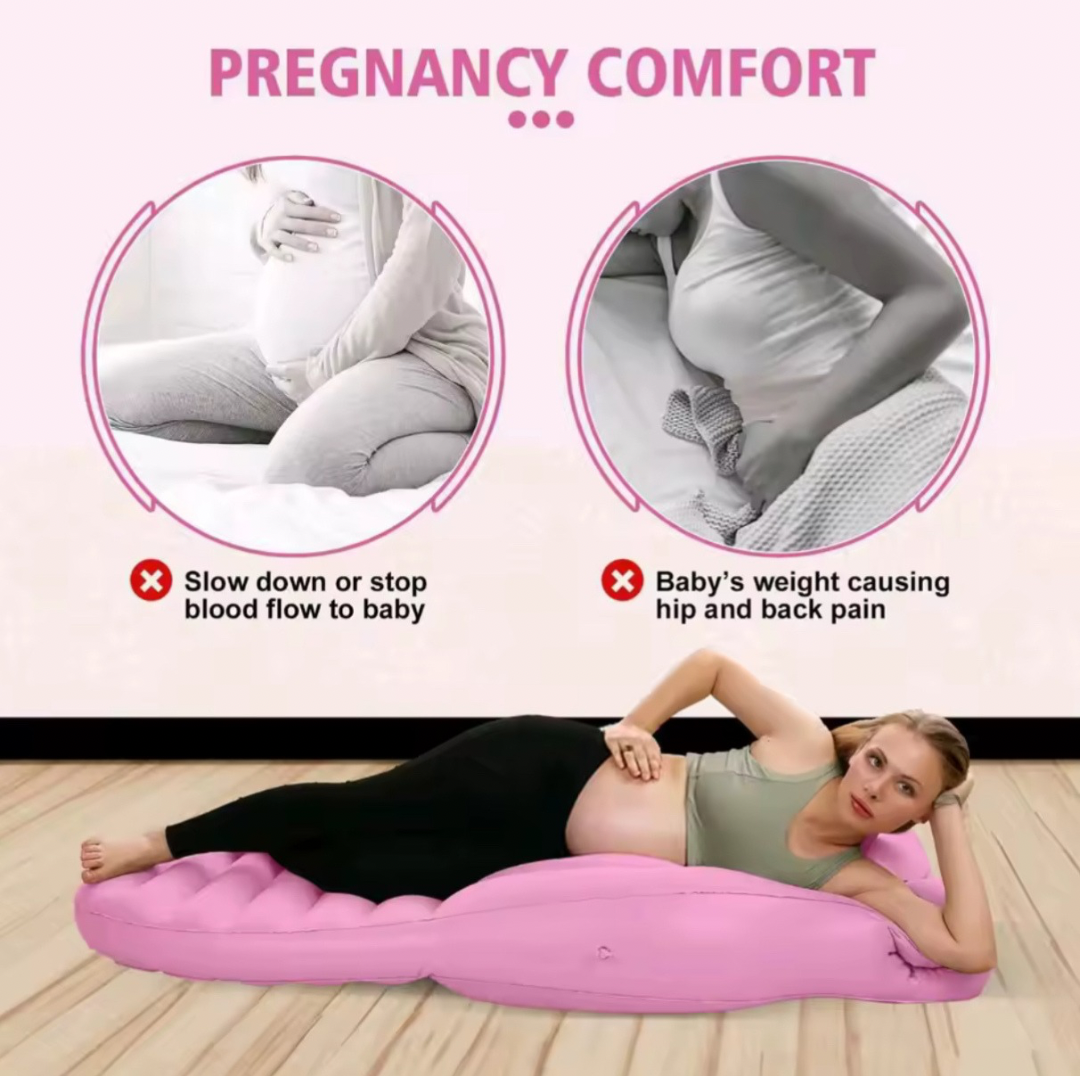 ComfortBloom Almohada Inflable Para Embarazadas